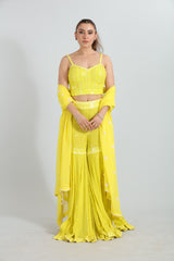 Zahra — Embroidered Blouse Drape Saree