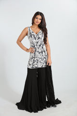 Zohra — Hand Embroidered Sharara Set