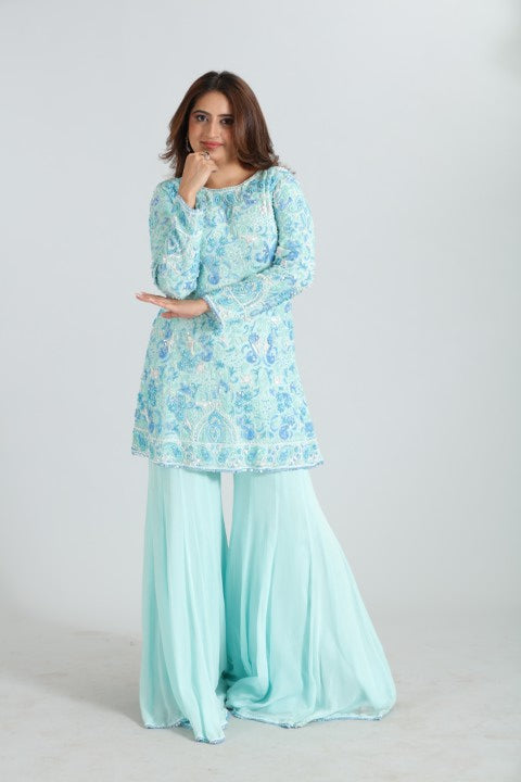 Maira  Hand-Embroidered Georgette Set
