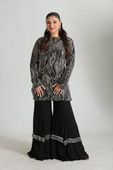 Nysa — Embellished Kurta Sharara Set