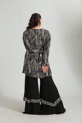 Nysa — Embellished Kurta Sharara Set