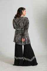 Nysa — Embellished Kurta Sharara Set