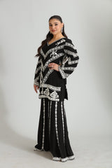 Ruhani  Hand-Embroidered Georgette Set