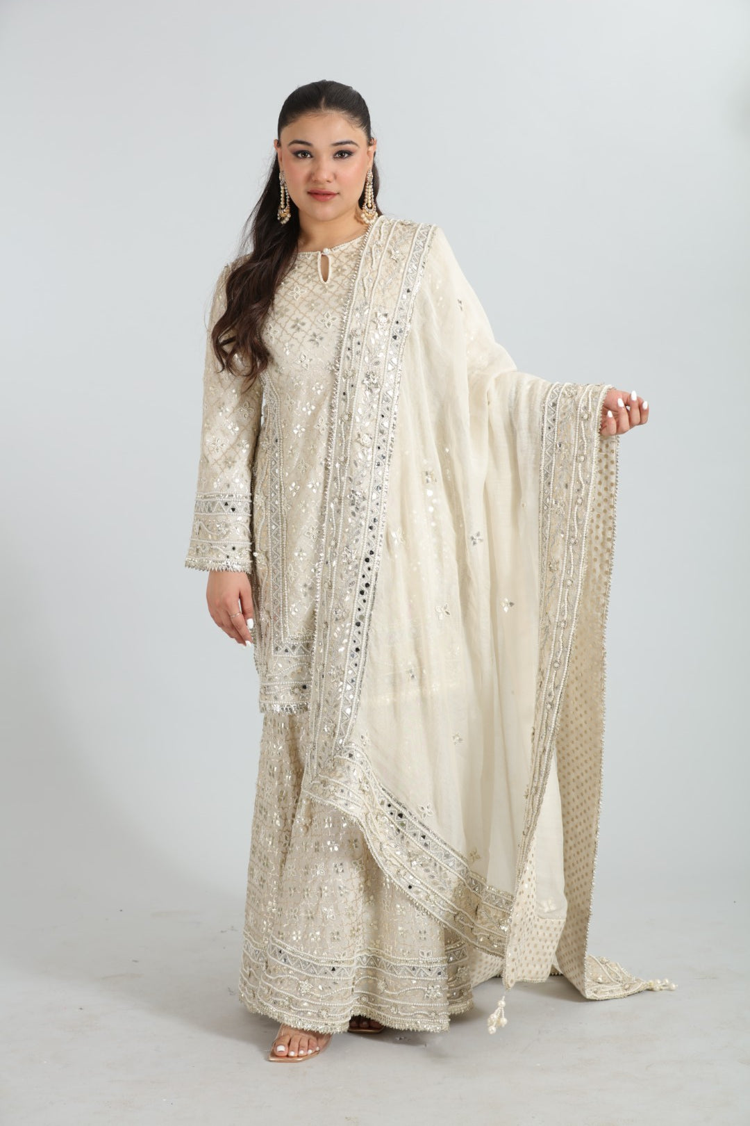 Sehrish — Chanderi Gotta Patti Sharara Set