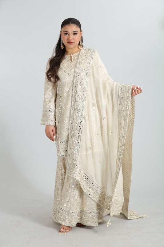 Sehrish — Chanderi Gotta Patti Sharara Set