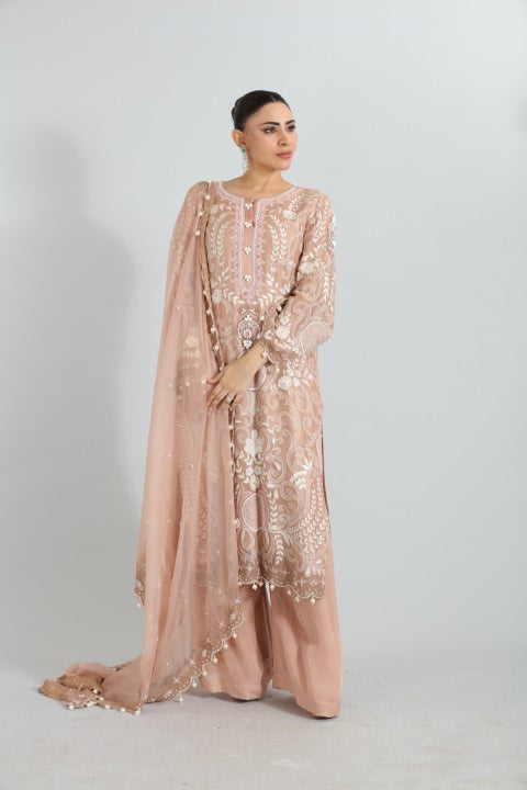 Haya Hand-Embroidered Organza Set