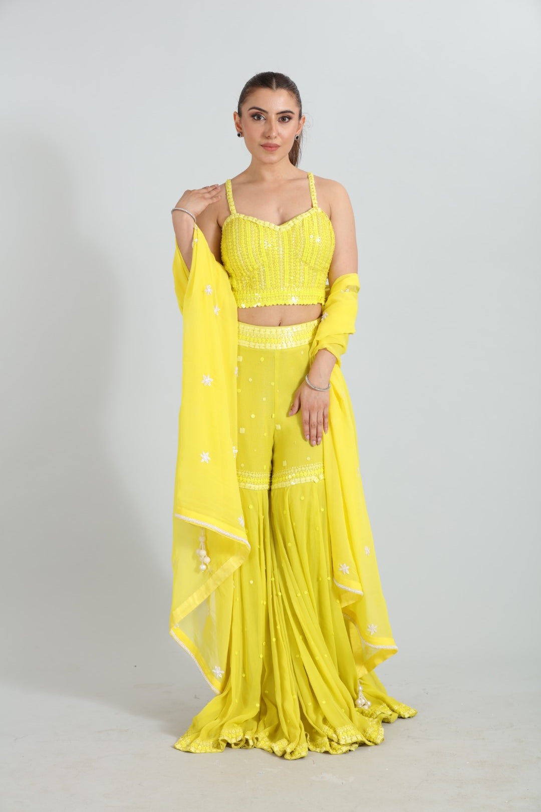 Zahra — Embroidered Blouse Drape Saree