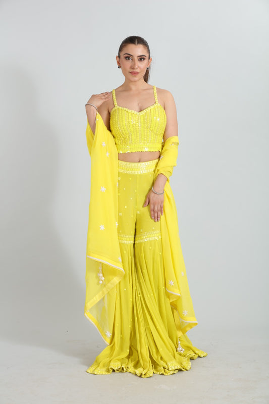 Zahra — Embroidered Blouse Drape Saree