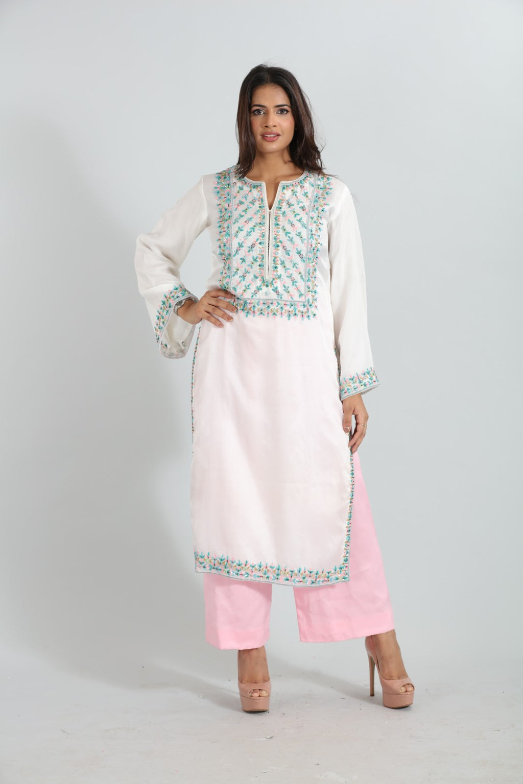 Naira — Gotta Patti Pearl Sharara Set