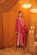 Pink & Grey Block Print with Hand Embroidery Kurta Set