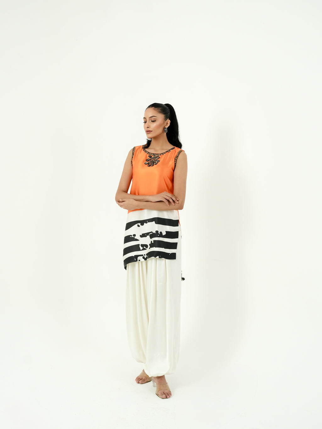Tangerine Kurta Set