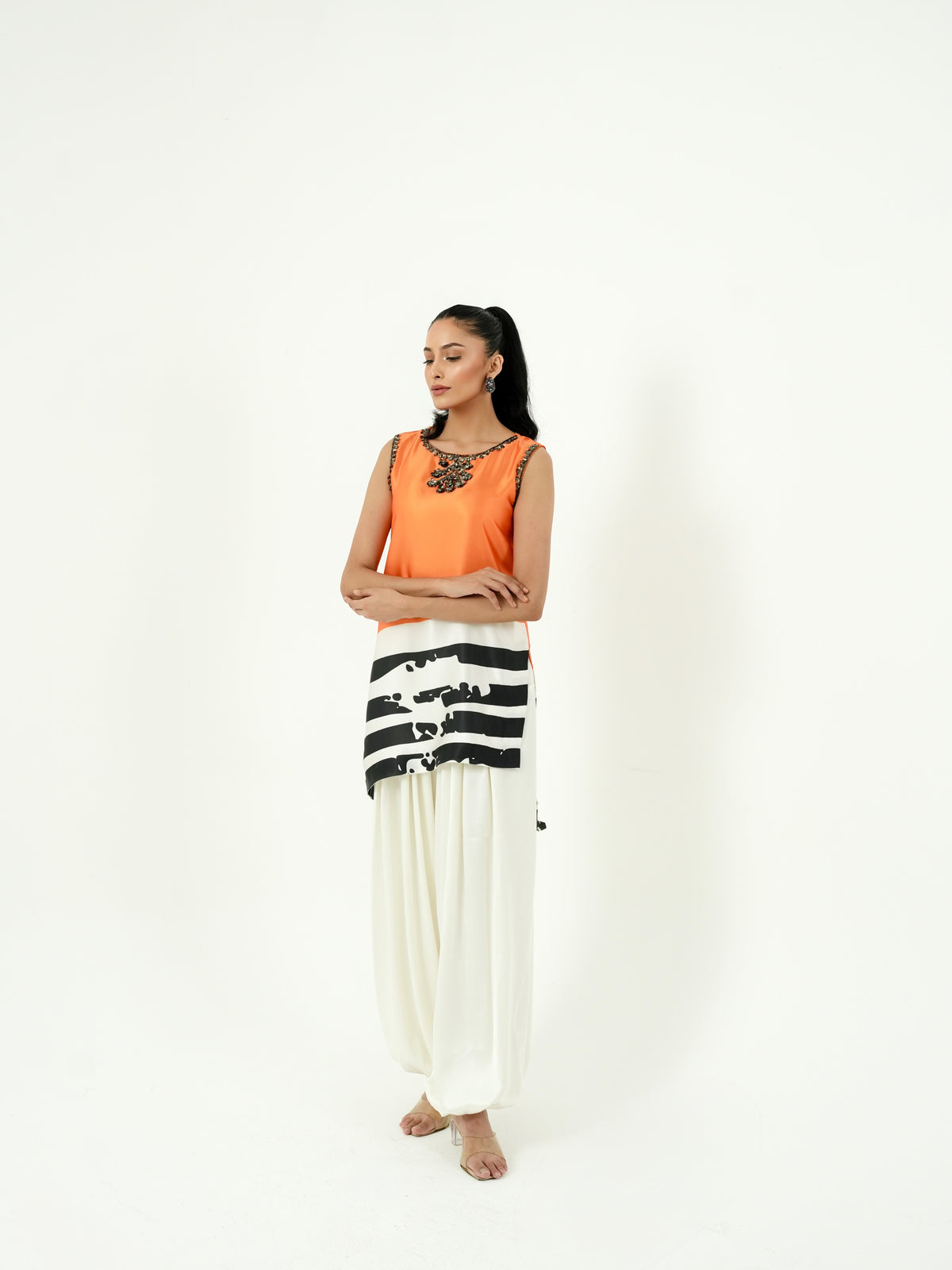 Tangerine Kurta Set