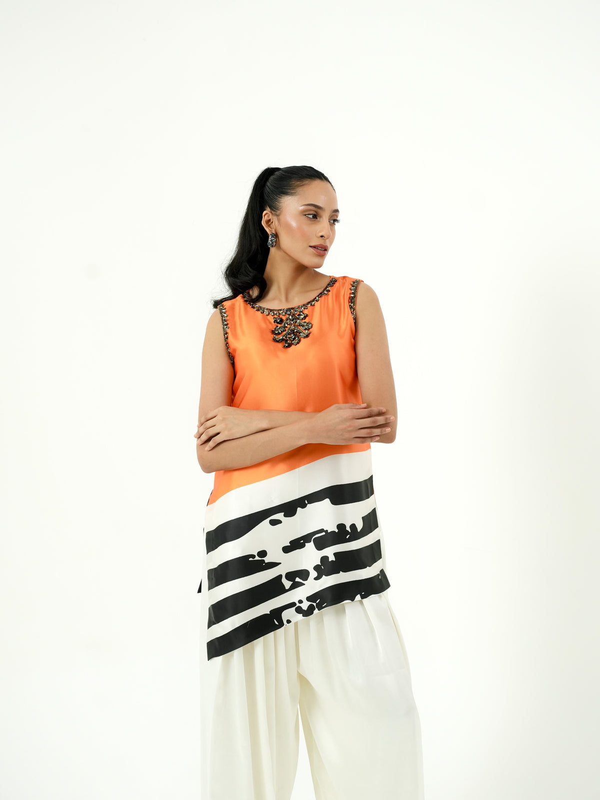 Tangerine Kurta Set