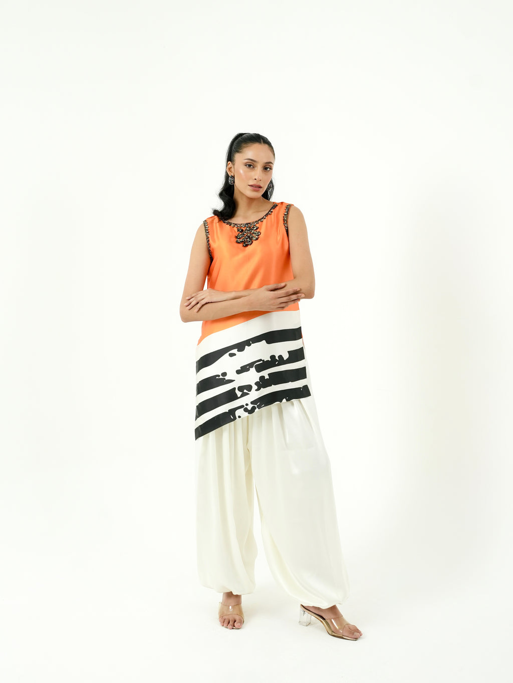Tangerine Kurta Set