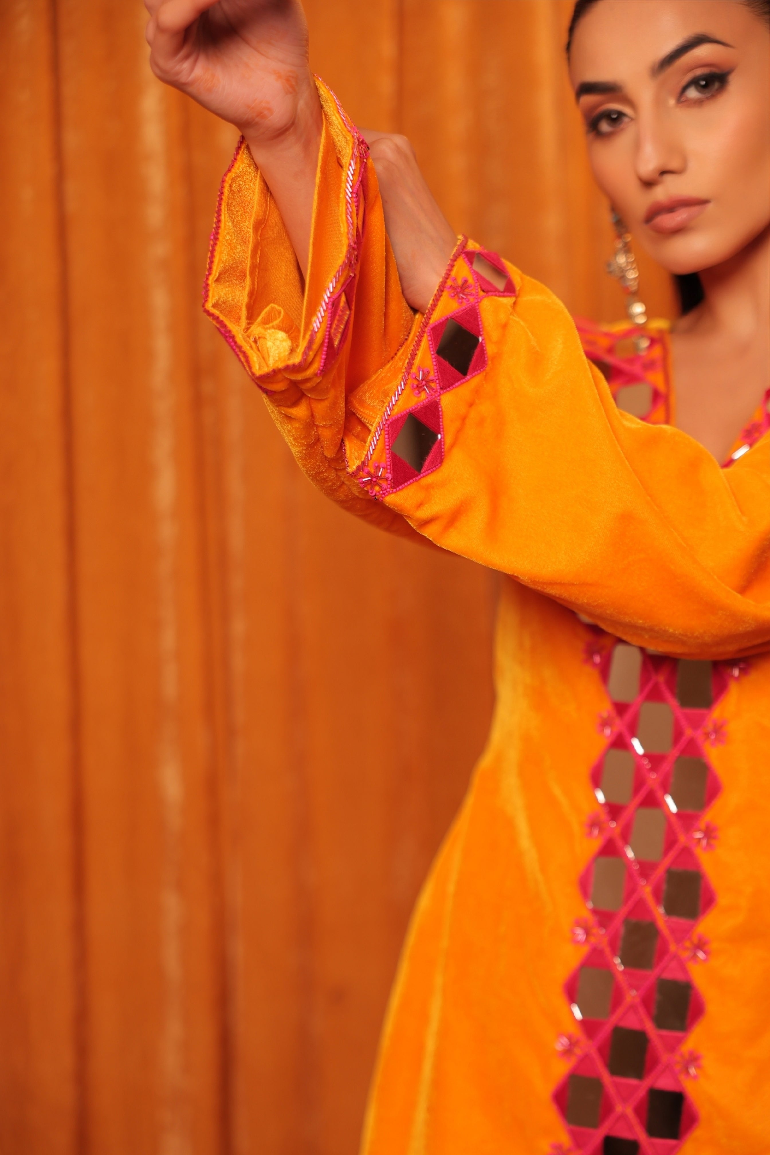 Velvet Yellow&Orange