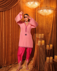 Pink Velvet Tulip Set