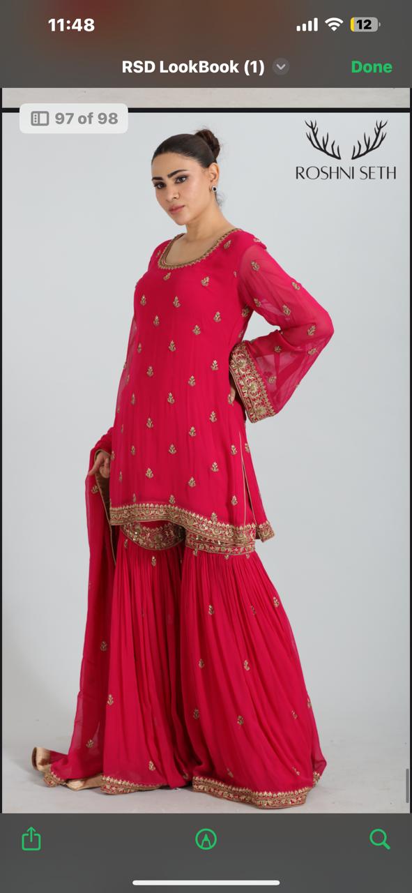 Zareen — Zari Sharara Set